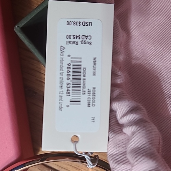 Kate Spade Rose Gold Idiom Bangles - Picture 3 of 4